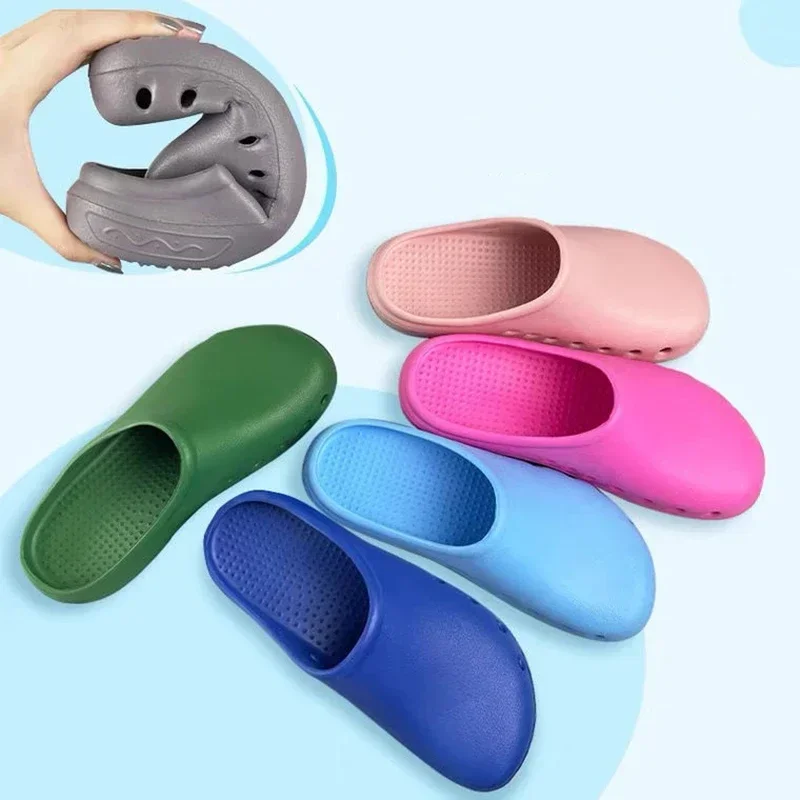 Green Hospital Surgical Medical Slipper Women Doctor EVA Non-slip Nurse Clogs Medical Shoes Nursing Clogs SPA Beauty Salon Shoes