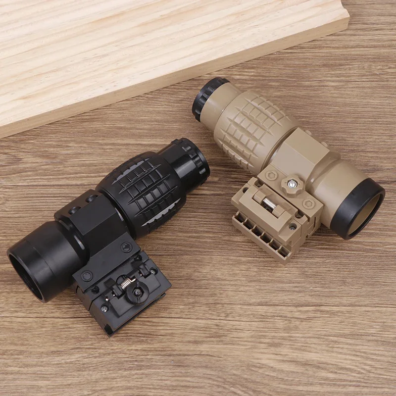 Adjustable Sight Magnifier Scope Compact Sights With Flip Up Cover Fit For 20mm 21mm Rail Mount Toys Telescope Accessories G Nvg