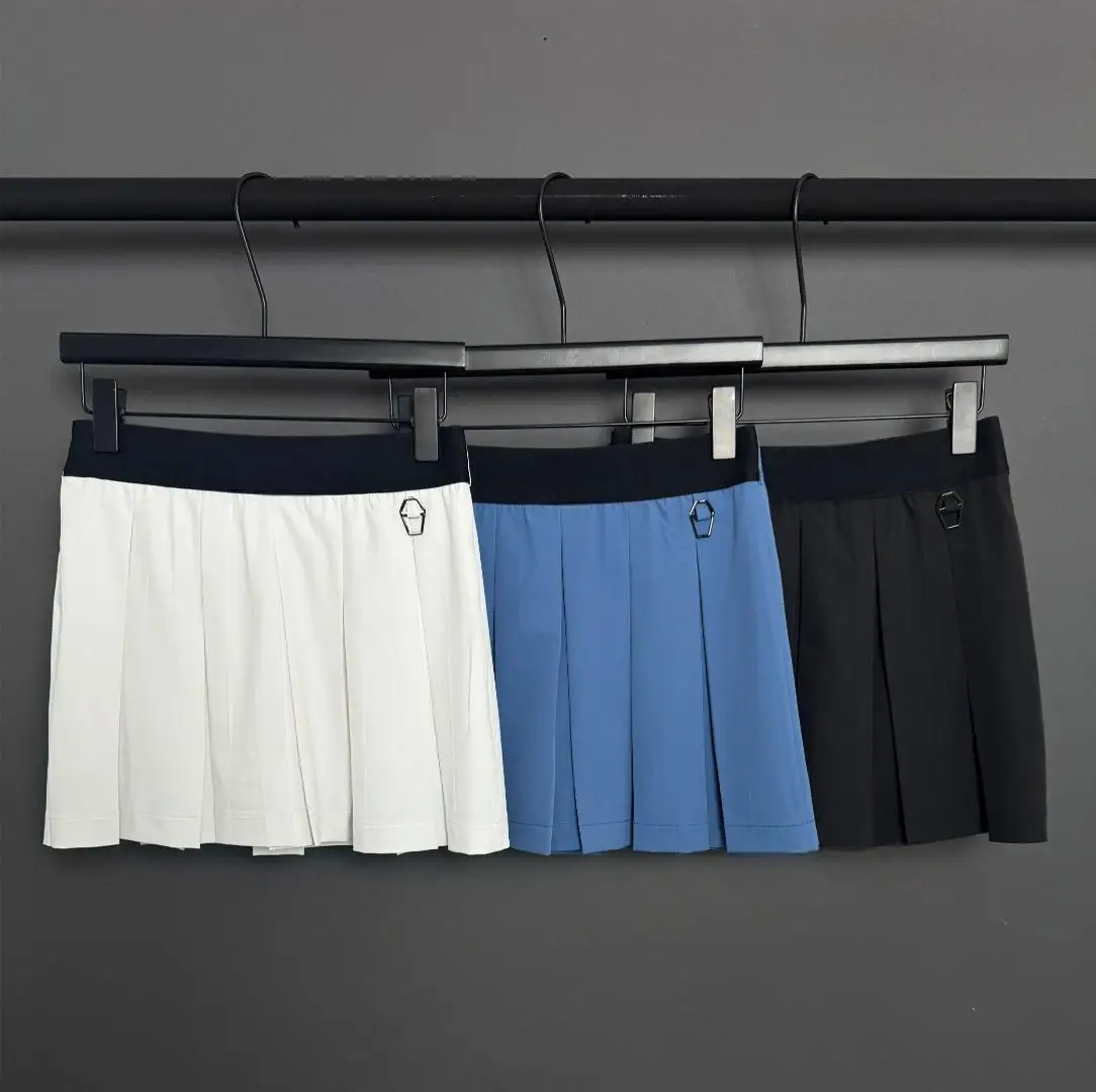 Female New Golf Pleated Skirt Slim Fit Anti‑Exposure Safety Shorts Casual Versatile Skort For Golf & Daily Wear