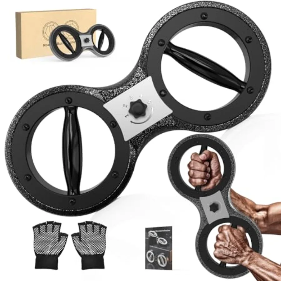 

Plus Upgraded 360° Rotating Shoulder Machine Arm Trainer with Enlarged Inner Ring Heavy-Duty Steel Build Portable Home Gym Equi