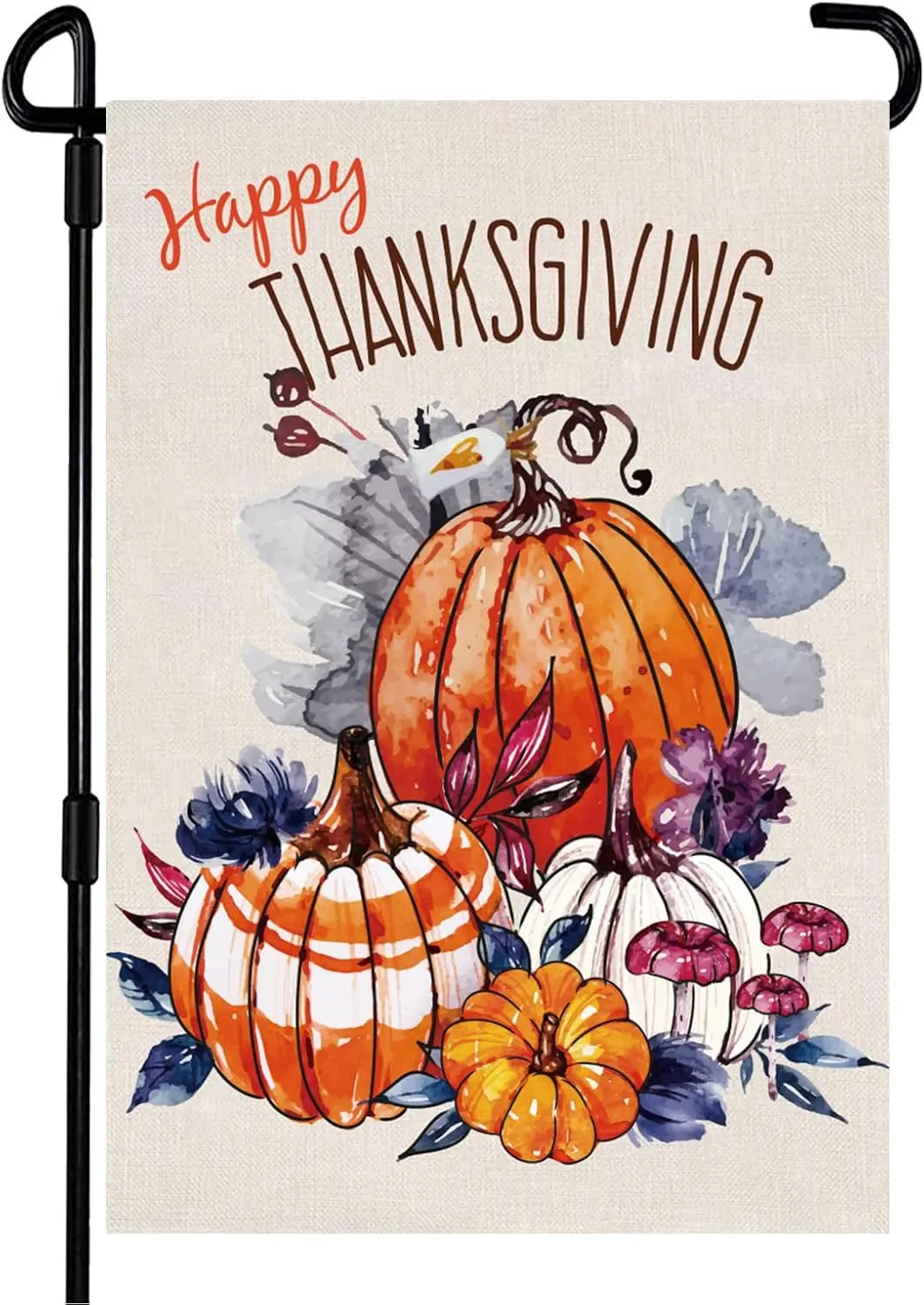 Thanksgiving Garden Flag,Happy Thanksgiving Flags 12.5 x 18 Inch Thanksgiving House Flag Double-Sided 2 Layer Fall House Flag Fo