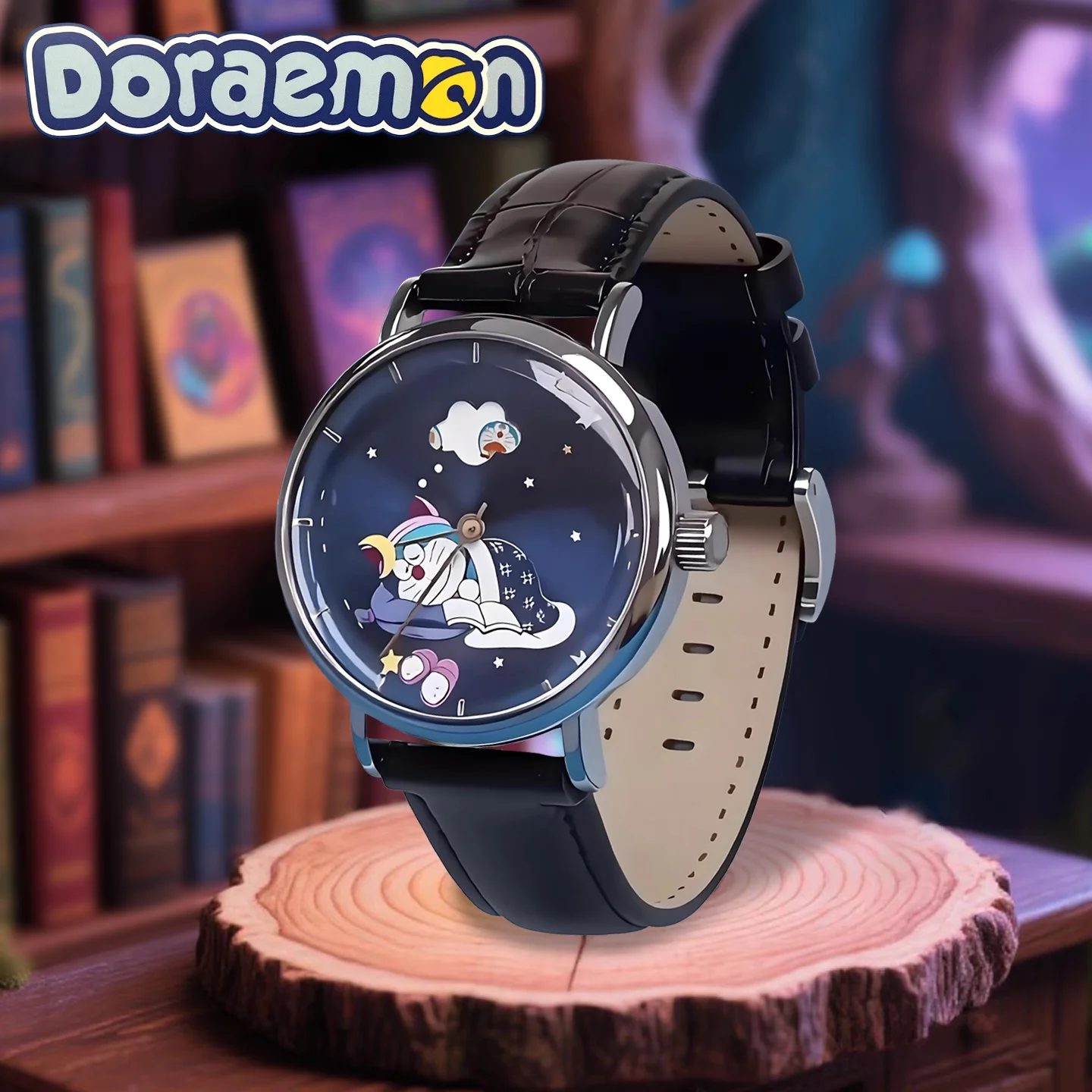 Caja ciega MINISO Doraemon, reloj Doraemon, serie de colaboración, caja ciega de juguete, figura bonita, juguetes de anime, regalo de cumpleaños para niños y mujeres