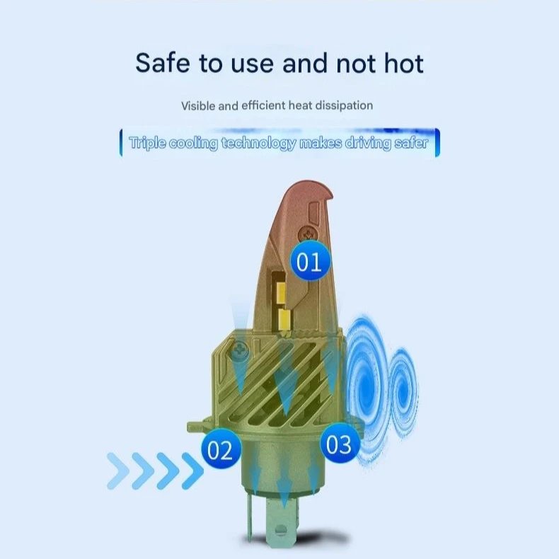 90 واط مقاتلة طائرة نمط H4 LED سيارة العلوي 32800LM 12 فولت Canbus خالية من الأخطاء مقاوم للماء التوصيل والتشغيل – اختراق اكسسوارات السيارات