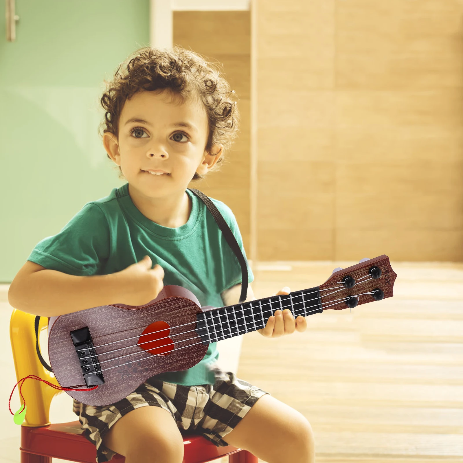 

Ukulele Toy Kids Children Instrument Guitar Musical Education Educational Plaything Simulation Plastic