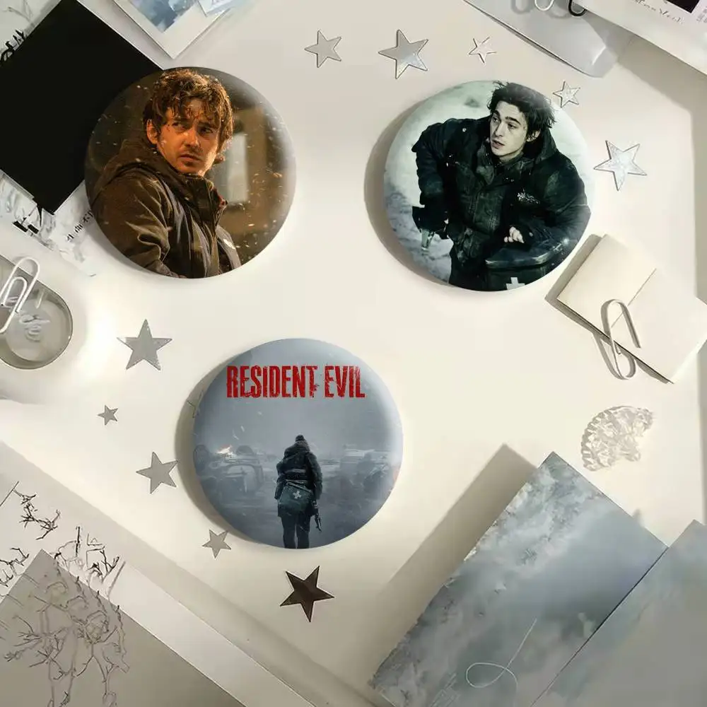 Moive R-Resident Evil 2026 Brooches Cartoon Badge Pins Backpack Hat Accessories Friend Gift