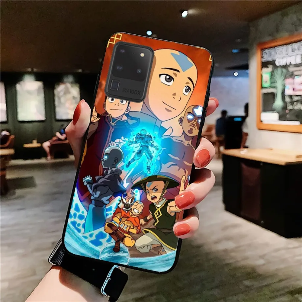 Funda de teléfono Anime A-avatar Airbenders, PC de silicona + TPU para Samsung S10 20 30 22 23 24 Plus Lite Ultra