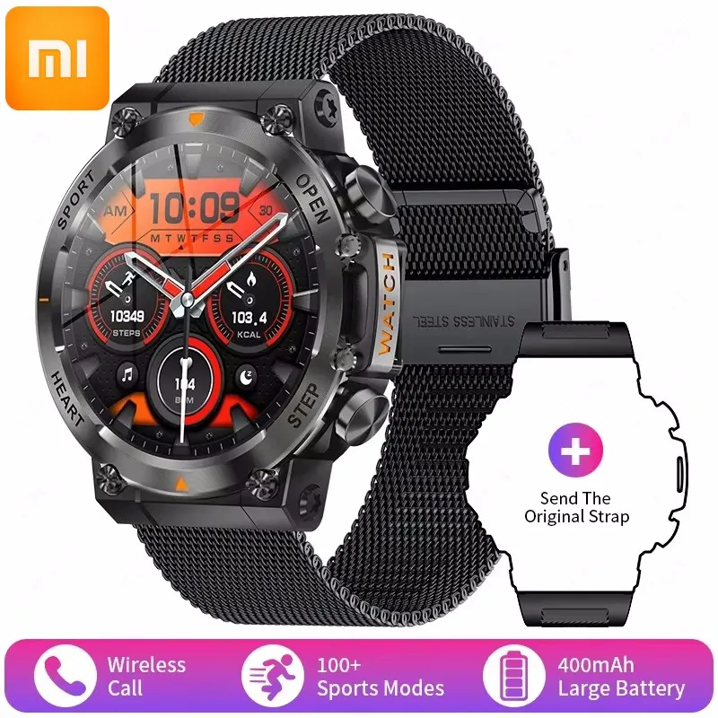 

Xiaomi 2028, новые умные часы с беспроводным вызовом, мужские спортивные часы на открытом воздухе, фитнес, ультра длительный срок службы батареи, мужские умные часы для Android IOS