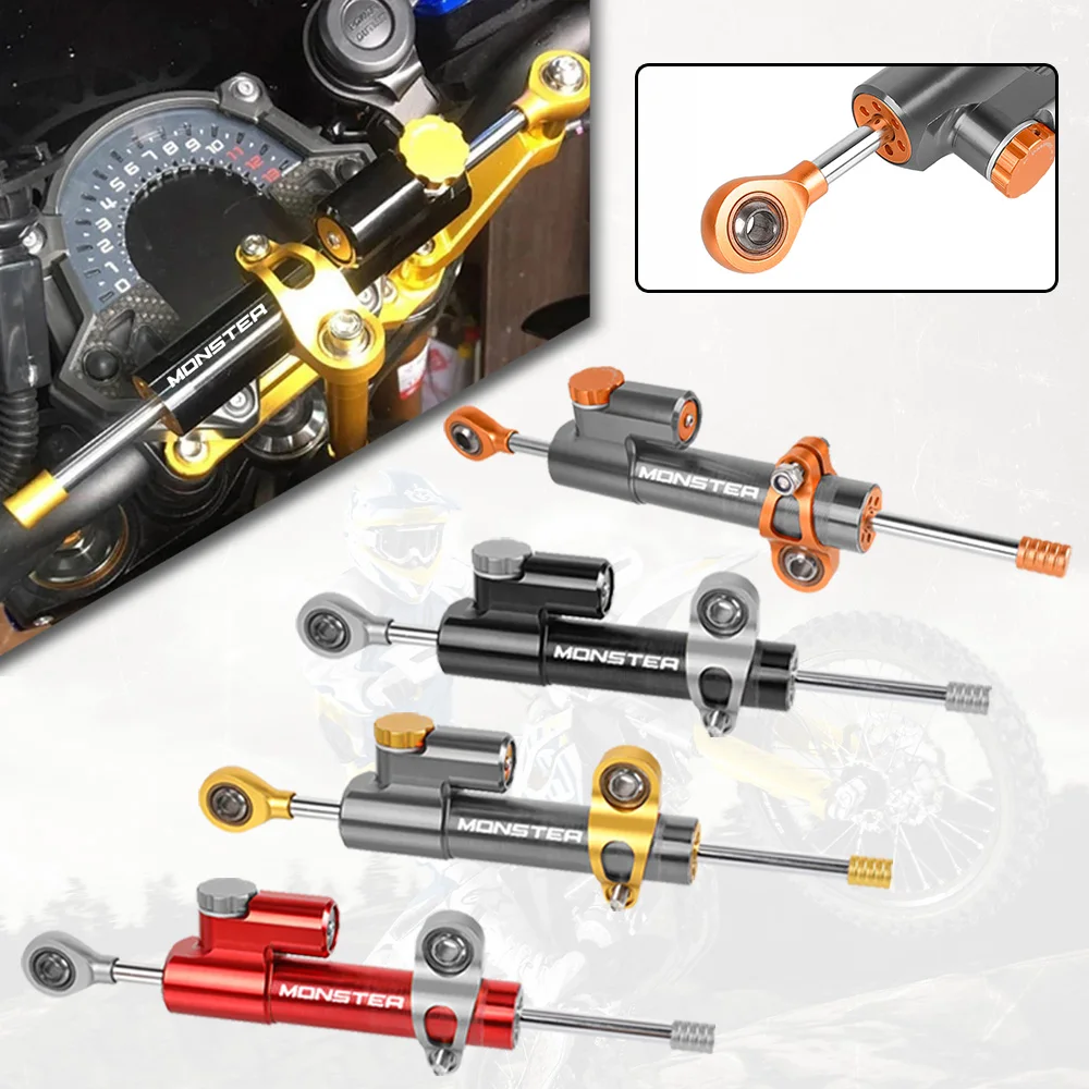 

For Ducati Monster 696 695 796 400 620 M 600 M 900 M 620 Hypermotard Universal Motorcycle Adjustable Steering Damper Stabilizer