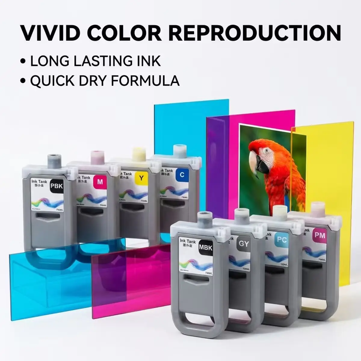 PFI 3700 Compatible Ink Cartridge Filled Pigment Ink with Chip for Canon PRO 2600 4600 6600 GP4600S GP6600S Large Format Printer