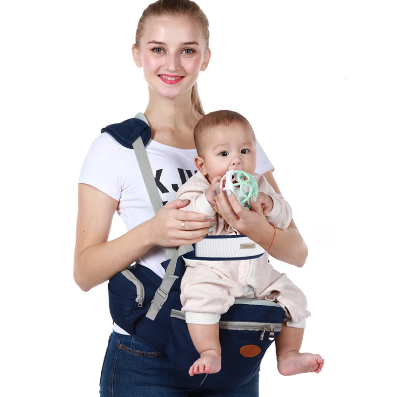 Portable Baby Carrier Hip Seat Infant Toddler Waist Stool Fall Prevention Large Storage Summer Breathable One Shoulder Ergonomic