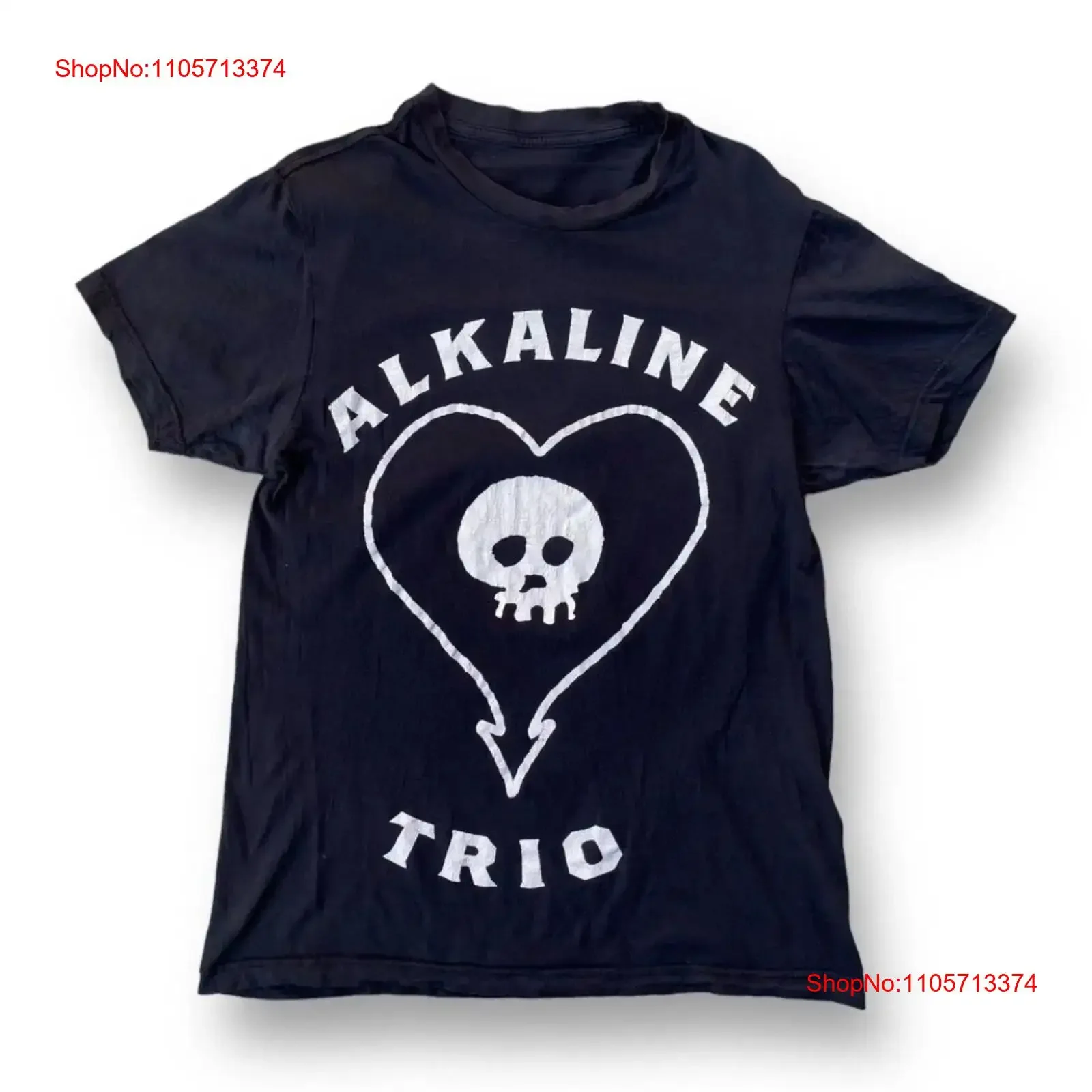 Vintage Alkaline Trio Band T Shirt American Rock Size S vintage Washed Stylish graphic streetwear Stretched Unisex Comfortable