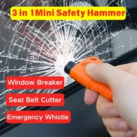 3 in 1 Safety Hammer Car Emergency Rescue Car Escape Tool Window Breaker Seat belt Cutter Compact Emergency Hammer Escape Tool