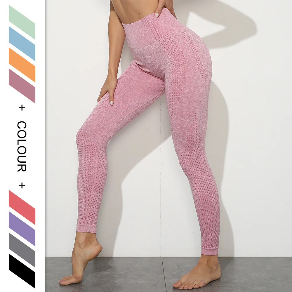 

20 Colors Vital High Waist Seamless Yoga Leggings Women Workout Running Sport Pants Push Up Hip Fitness Gym Leggings Tights