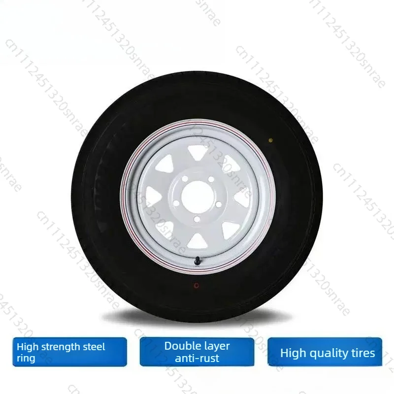 Trailer steel rim tire combination 12 inch 13 inch 14 inch trailer RV wheels yacht trailer off-road modification