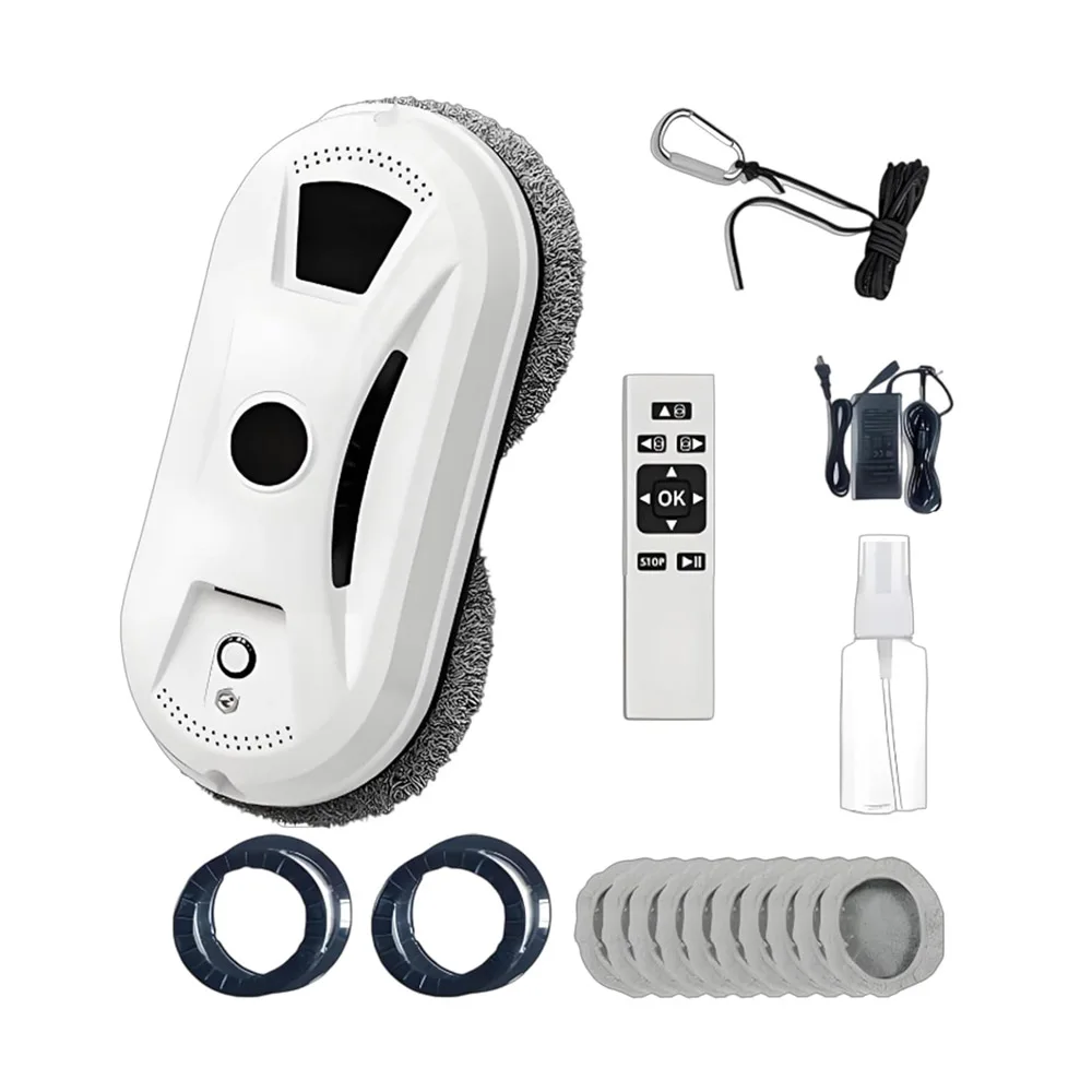 Automatic Smart Window Cleaning Robot, Edge Detection & Anti-Drop Protection, Automatic Window Cleaning Robot for Glass Mirror