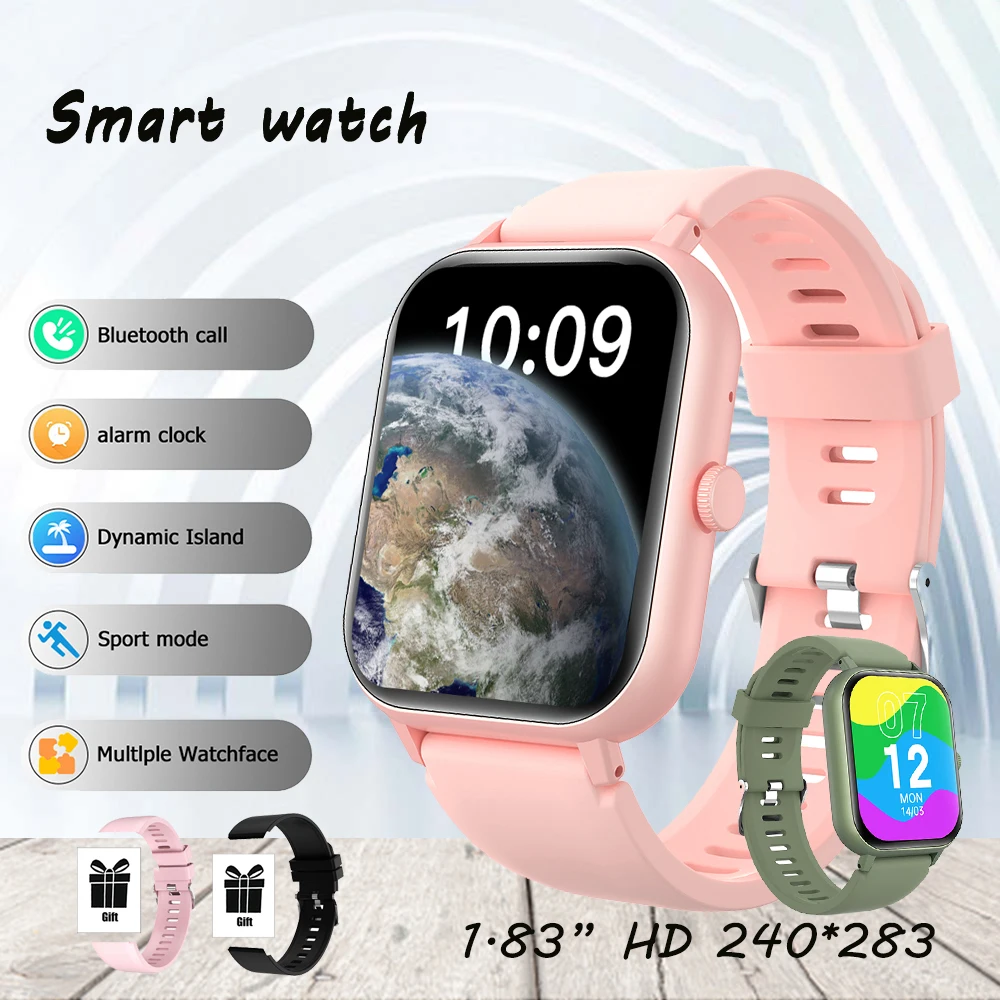 Vitality Smartwatch 1.83” HD 240*283 Men Women Souvenir Bluetooth Calling Alarm Clock Custom Photo Multifunction Watches Fashion