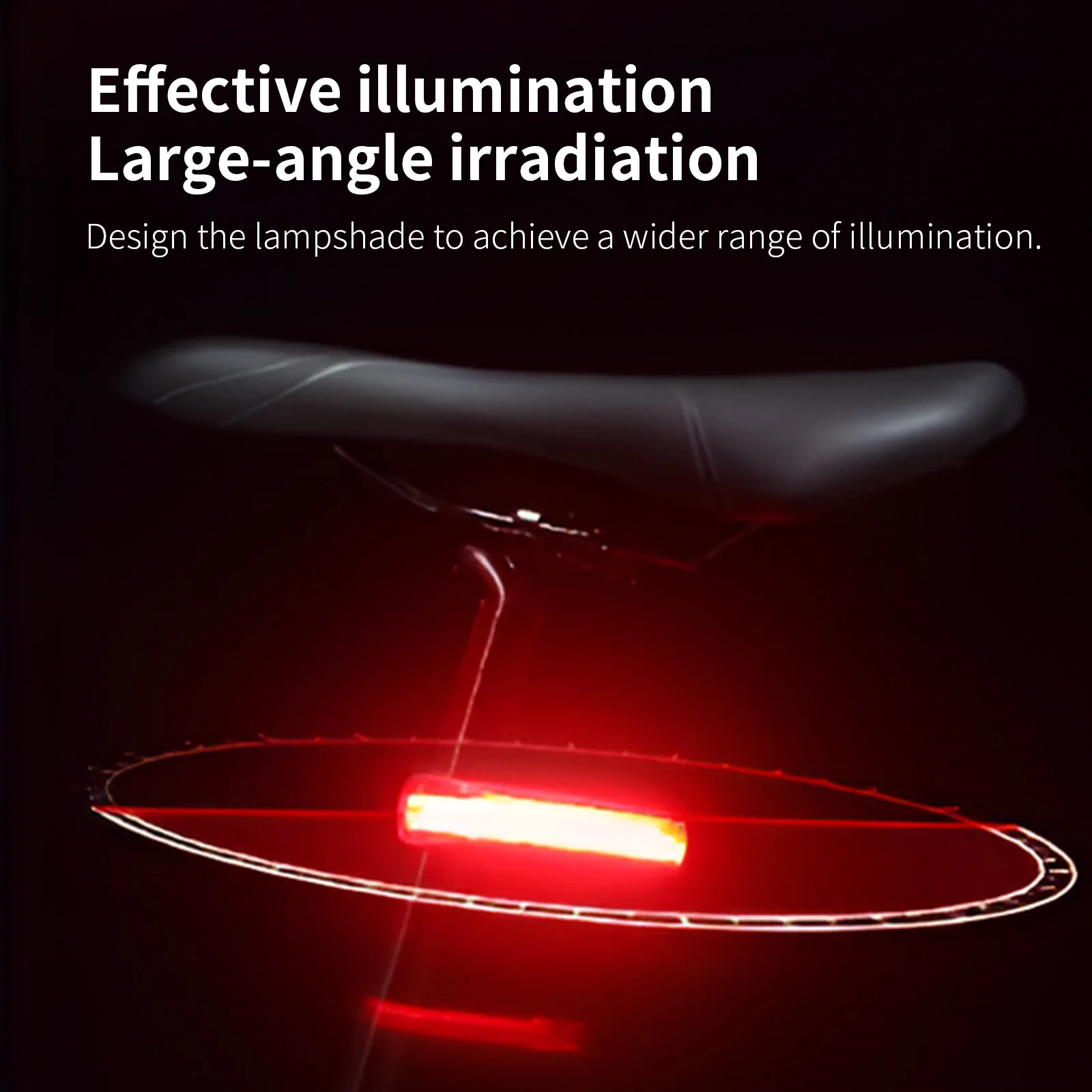 TOSUOD Bicycle Taillight Waterproof Bicycle Taillight LED Bicycle Taillight High Brightness Night Riding Safety Warning Light