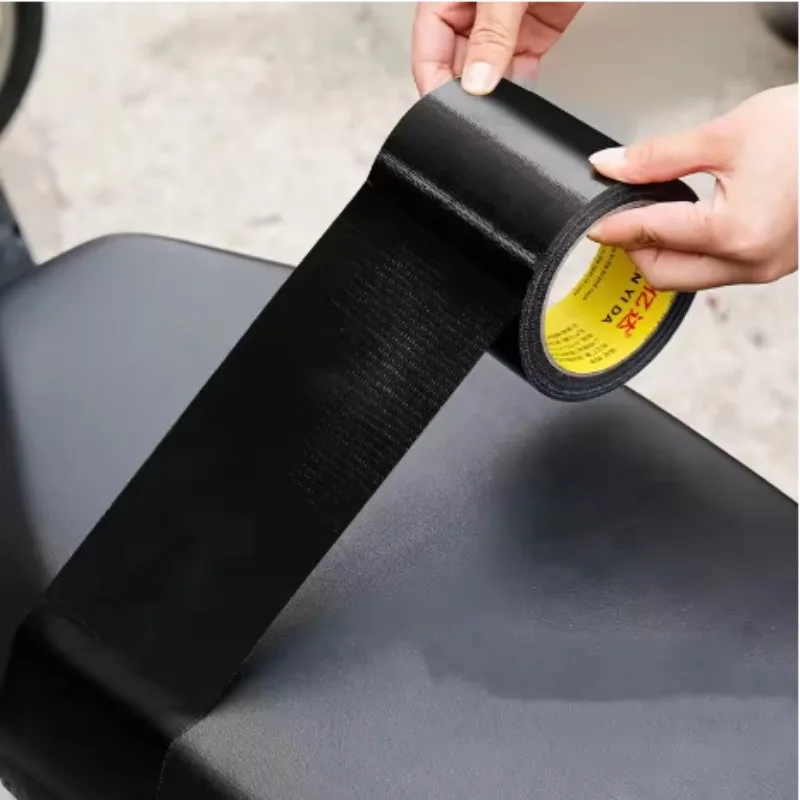 10M Black Cloth-based Adhesive Tape Is Used for Cushion Repair Leather Seat Sofa Leak Repair Leather Wear-resistant Repair Tape