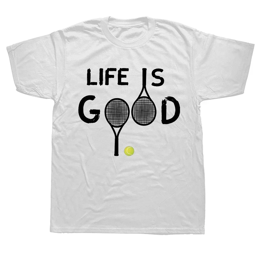 Streetwear Short Sleeve Birthday Gifts Summer Style T-shirt Men Funny Tennis Periodic Table Tennis Player Nerd Vintage TShirts