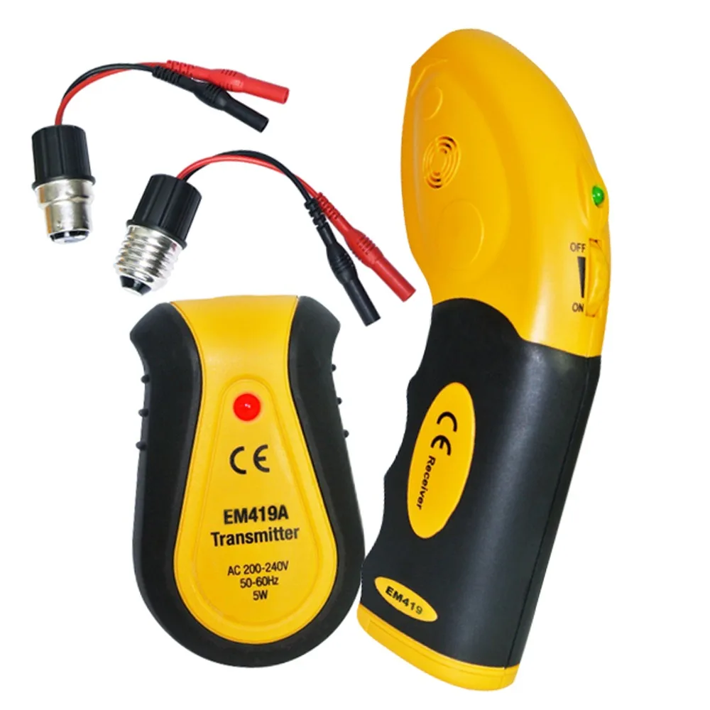 Circuit Breaker Receiver & Transmitter Electrical Finder Tool Lamp Socket Outlet Adapters 220V