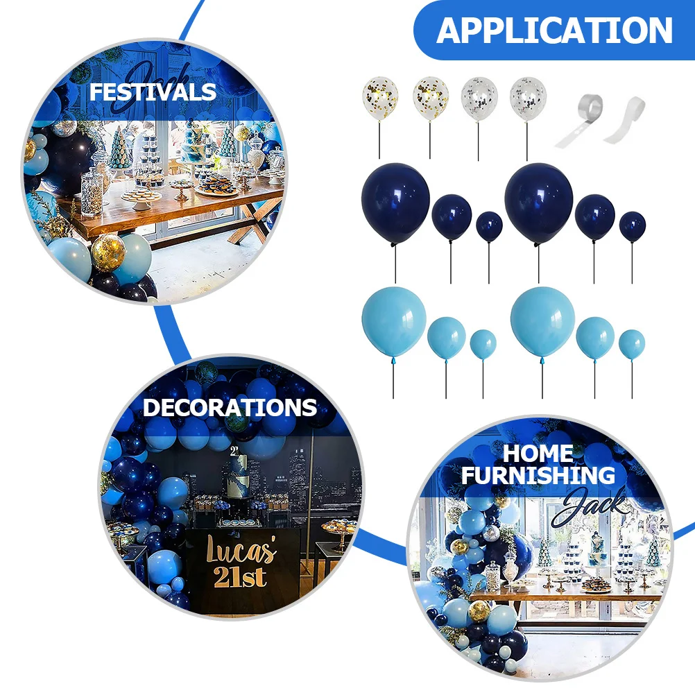 

1Set Blue Balloon Garland Sequin Balloon Arch Perfect Wedding Birthday Shower Party Decoration Kit Blue Balloons