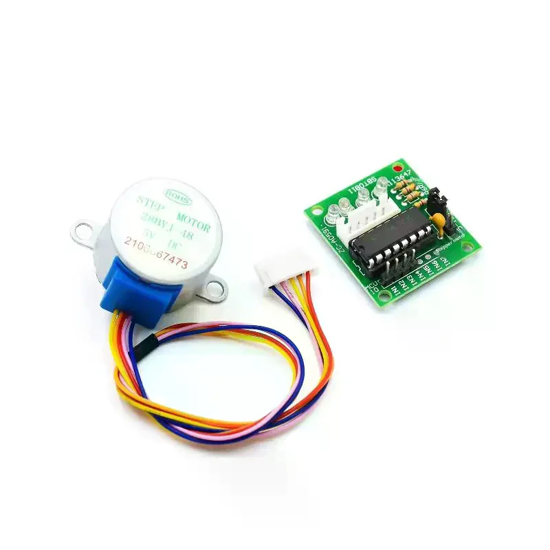 1 Set Lead 25cm Reduction Step Gear Stepper Motor 4 Phase 28BYJ48 For Arduino Diy Kit ULN2003 Driver Board DC 5V Stepper Motor