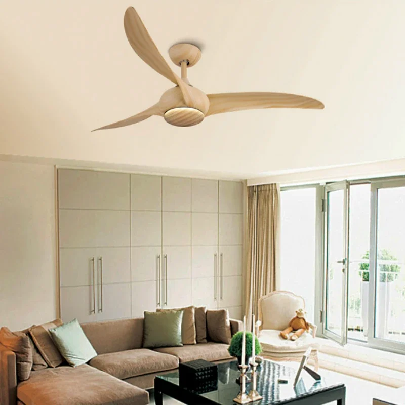 52 Inch Lamp Ceiling Fans Light with Remote Control Included 3 Color Change ABS Blade Silent Copper Motor