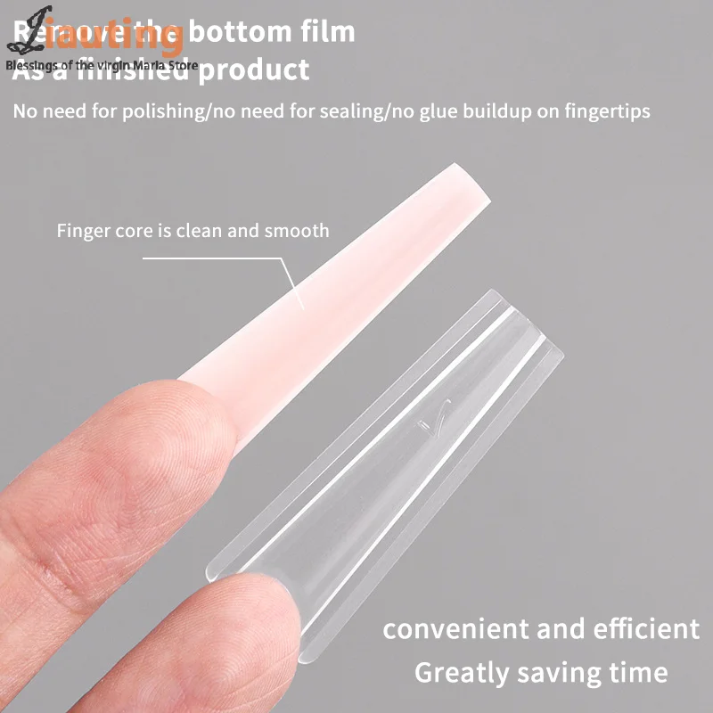 320 szt. Formy do paznokci typu sandwich, dwustronne - Formy dwustronne do paznokci typu coffin, forma górna, forma dolna, przedłużanie paznokci, narzędzia do manicure.