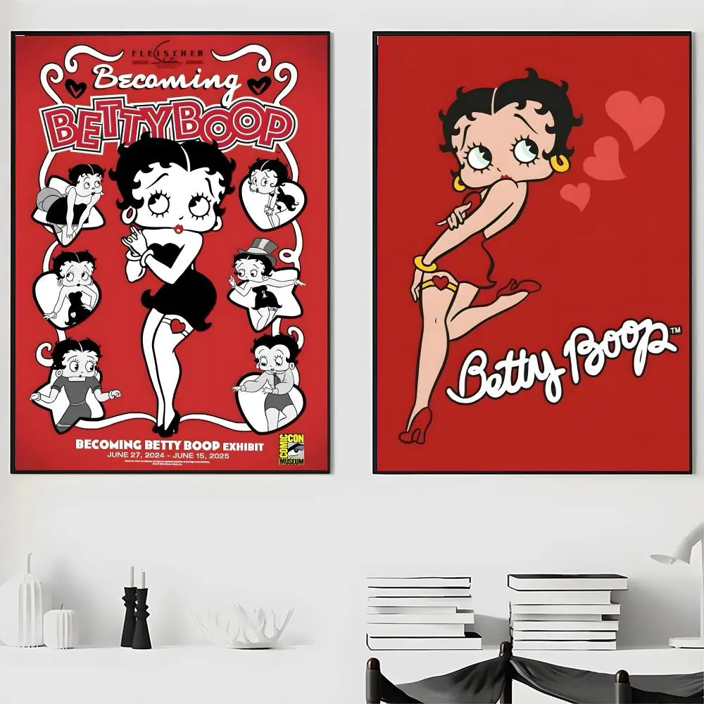 B-Betty Boop-S Poster Wall art print art suitable for living room bedroom bar parlor home decoration gift view 2