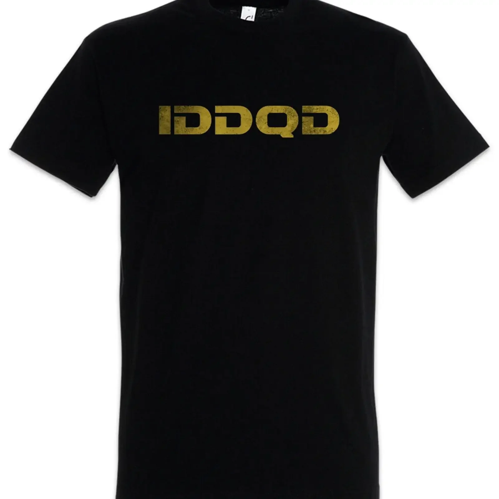 IDDQD T Shirt Fun Nerd Geek Code Cheat Gamer Games Gaming Retro Computer Game vintage Washed homme Breathable Unisex streetwear