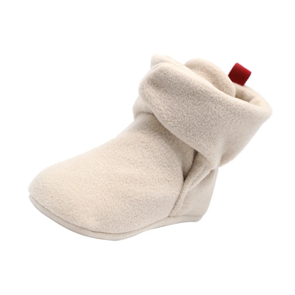 

Baby Warm Sock Shoe Coral Fleece Toddler Winter Prewalker Anti-Slip Infant Slipper Sock Light Blue 13Cm 53G Cozy Breathable Kids