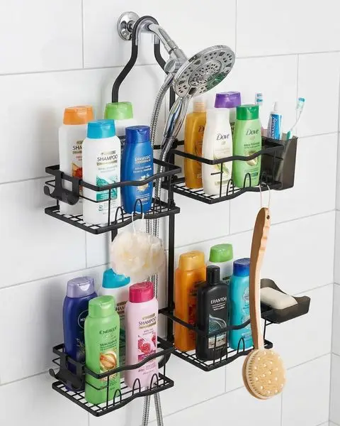 

Shower Caddy Hanging – Rustproof Shower Organizer Hanging for Inside Shower – Over the Showerhead
