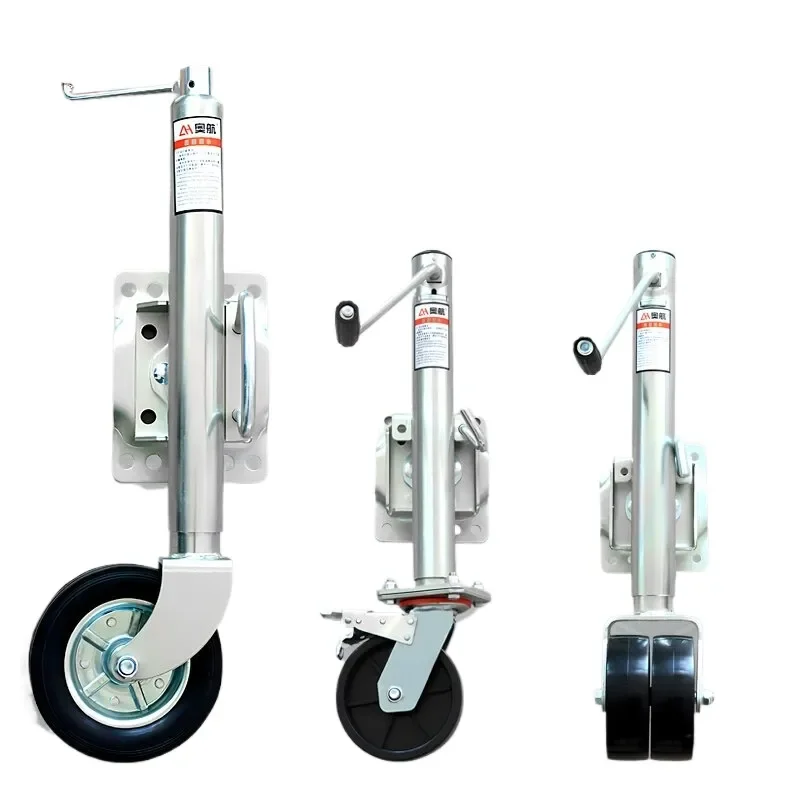 Heavy Duty RV Stabilizer Jack 1200lb 1500lb Hand Crank Trailer Outrigger Guide Wheel Bracket for Camper Motorhome