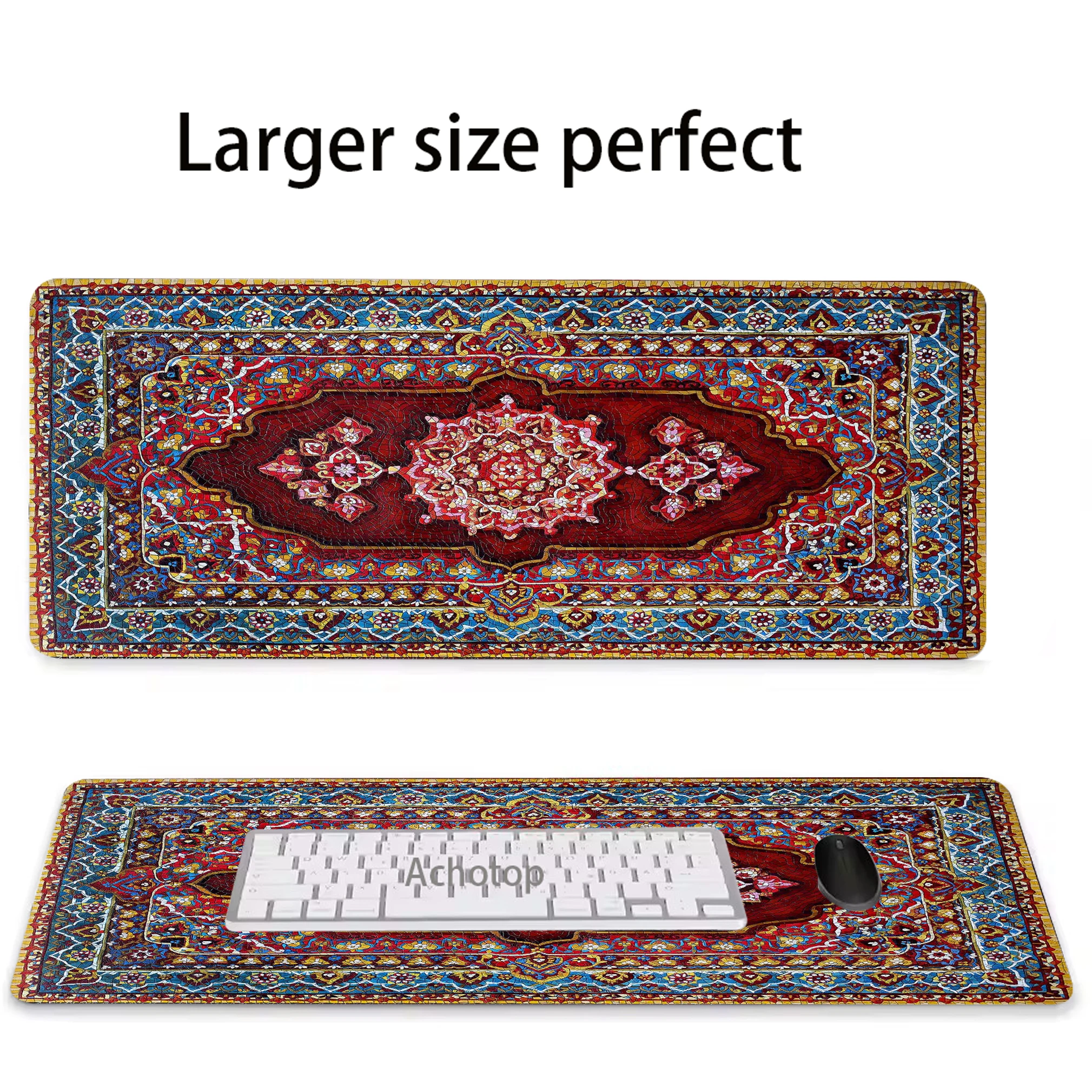 

Persian Mysterious Large Mousepad Anti-slip XXL Office Mouse Pad Gaming Carpet Locking Edge Mouse Mat Notebook Keyboard Pads