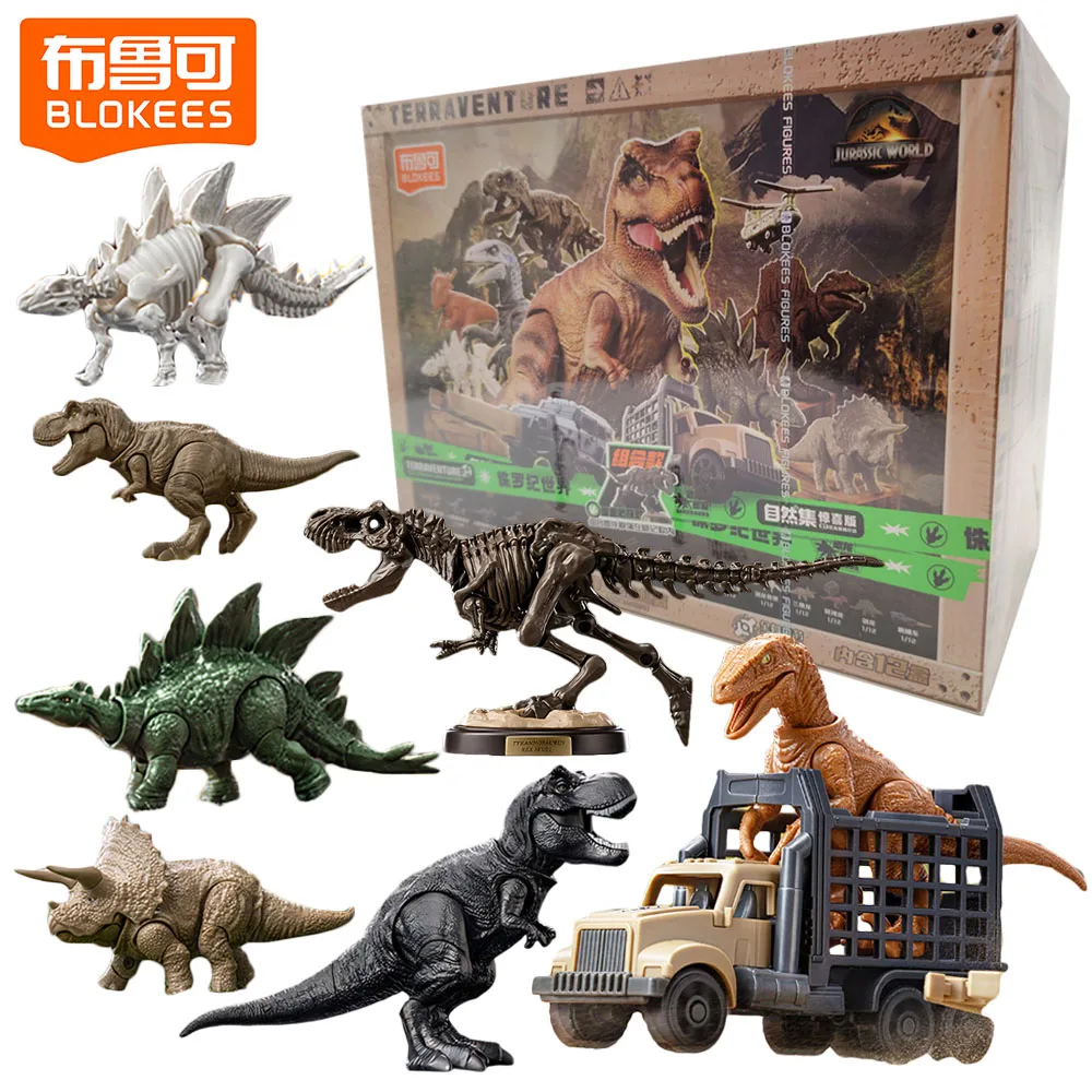 

Original New BLOKEES Jurassic World Series Blind Box Dinosaur Assembled Toys Natural Collectible Model Ornament Decoration Gifts