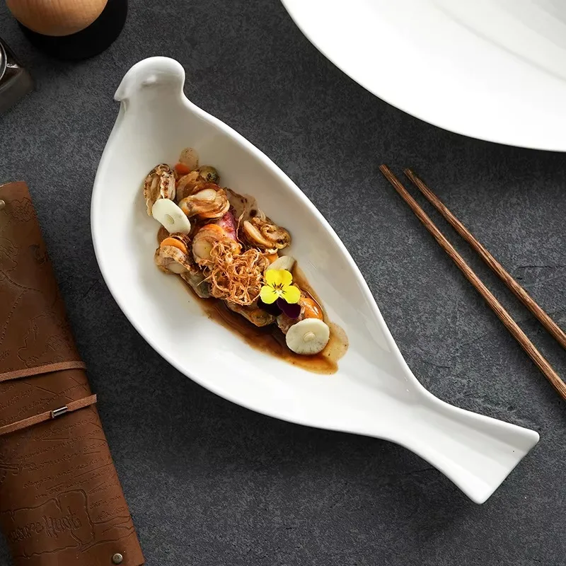 12/14 Inch Restaurant Dining Cutlery Salad Ceramic Food Plate