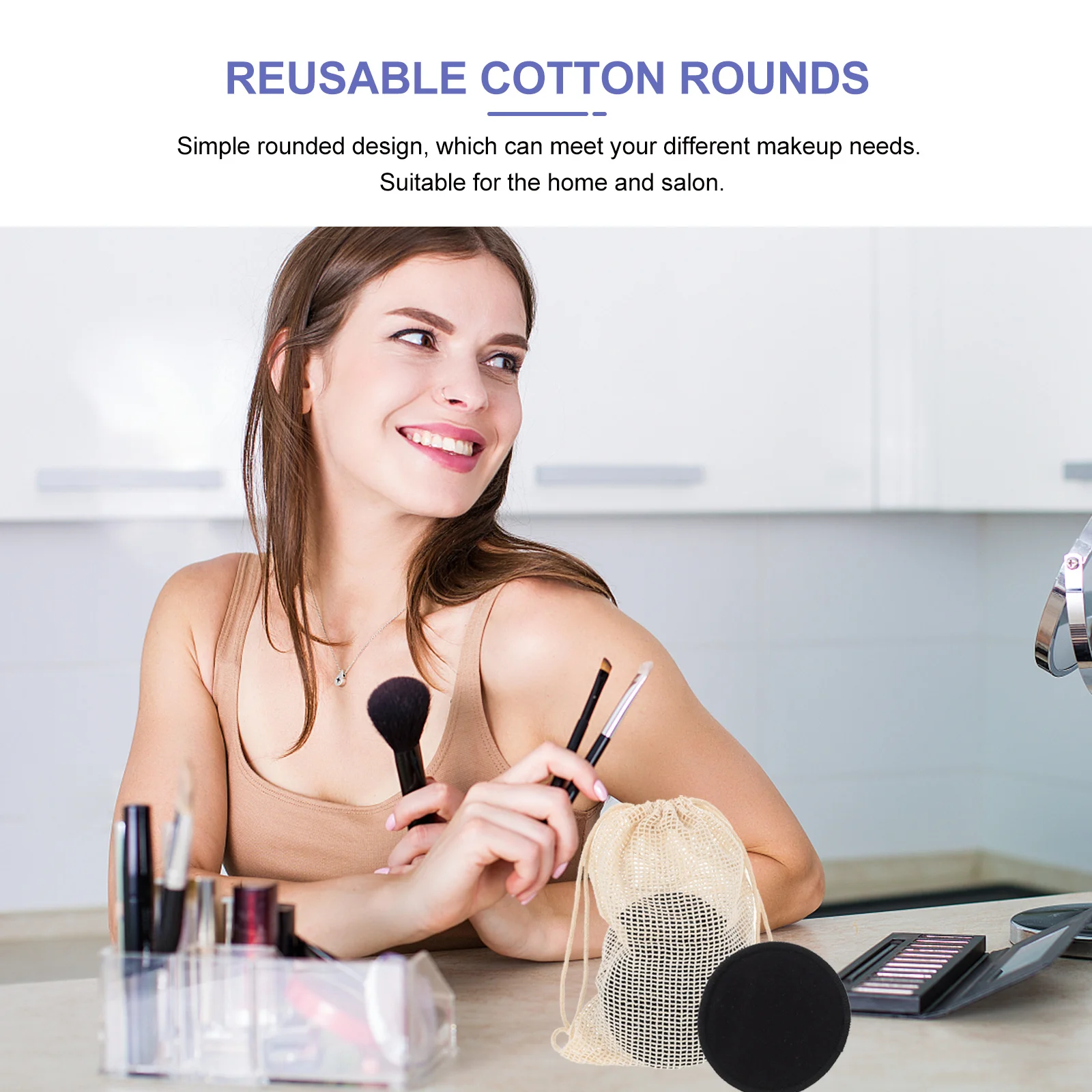 Tampons nettoyants pour le visage, 16 pièces, démaquillant, réutilisables, lavables, pour un nettoyage en profondeur des pores doux, outils pour le visage