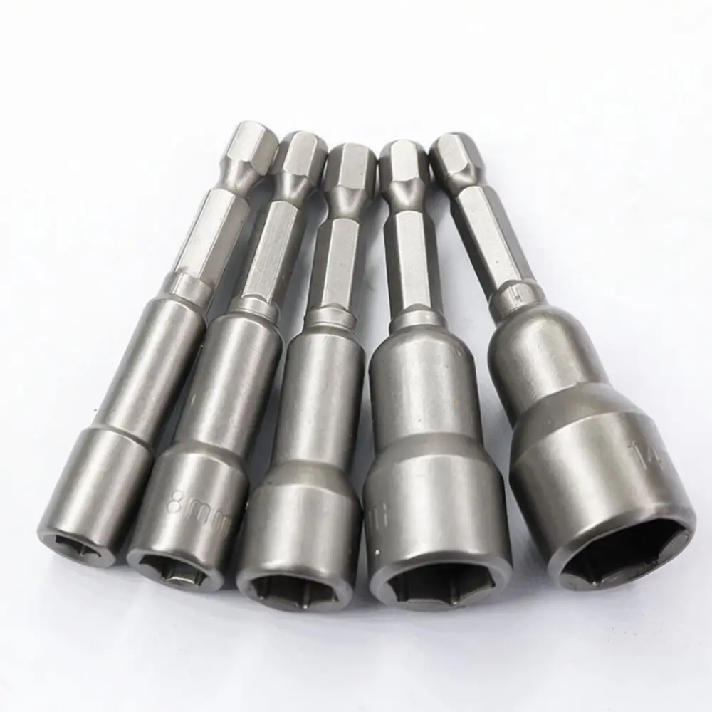 Chrome Vanadium Magnetic Hex Socket For Fuxin Power Impact Driver Bit 65mm Nut Setter Adapter Hand Tool Maintenance Set