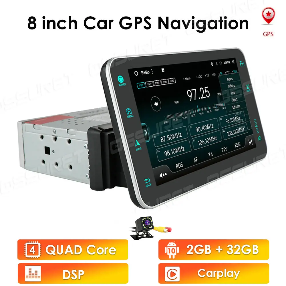 Car Multimedia Player Andriod GPS Navigation 2DIN HD Autoradio USB FM 2 Din 8