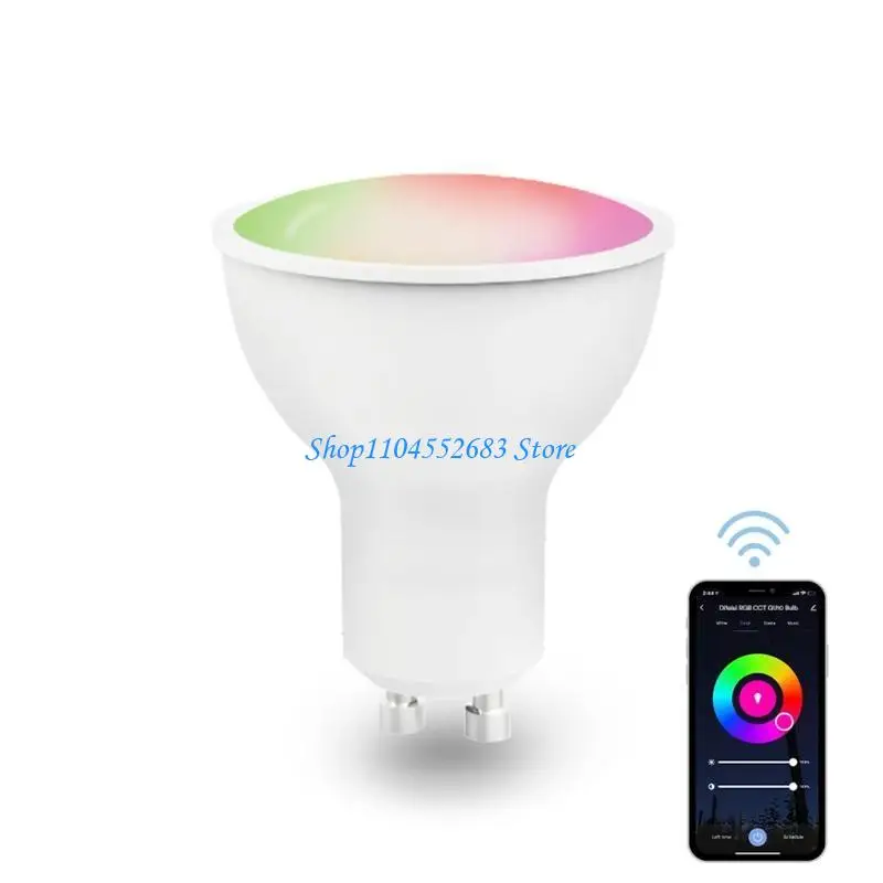 Y6GD RGB لمصابيح الإضاءة الذكية WiFi Dimmable App التحكم في الألوان المتغيرة لمبات LED 5W