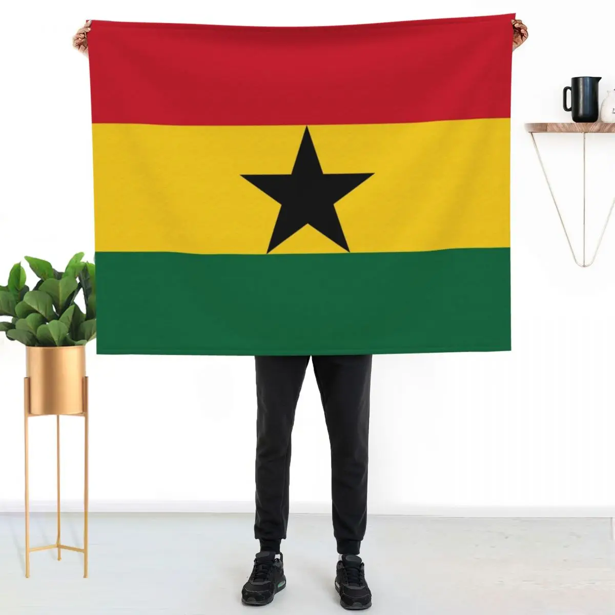 Ghana National Celebration Flag Throw Blanket Decorative Sofas Luxury Vintage Thin Retros Blankets