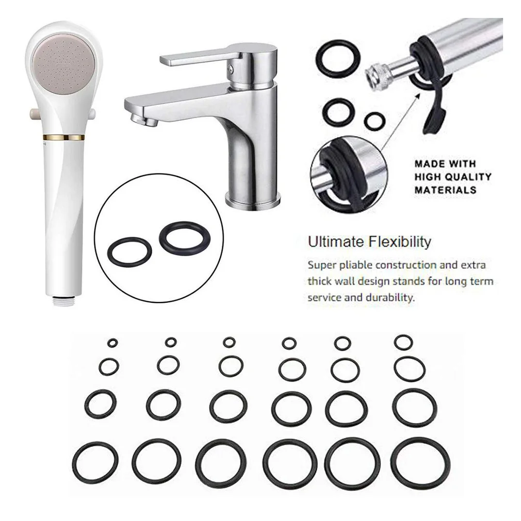 Easy Use 740Pcs Rubber O-Ring Kit 24 Sizes Seals For Garages, Ordinary Plumbers