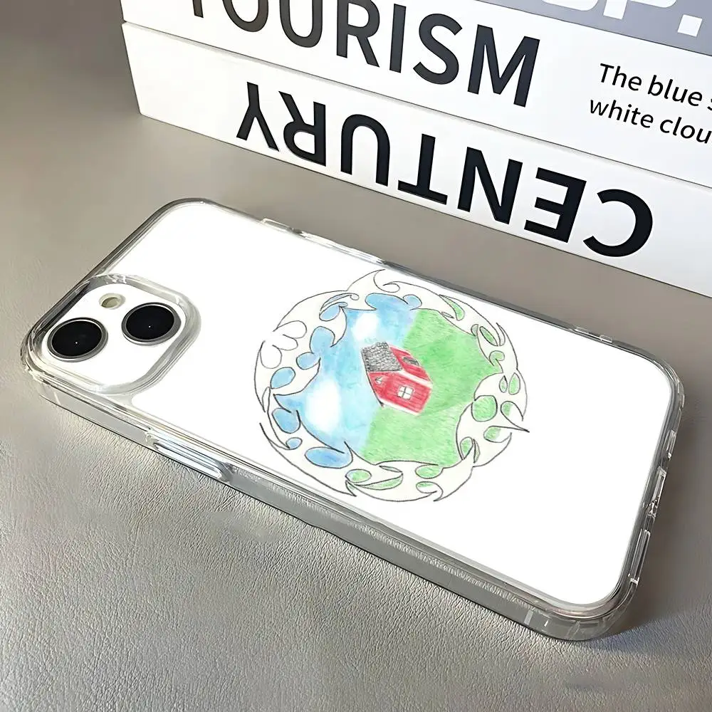 Bladee Crestเคสโทรศัพท์สําหรับiPhone 16,15,14,13,12,11 Pro,Max,Plus,X,XS,XR,SE,มินิซิลิโคนโปร่งใสนุ่ม