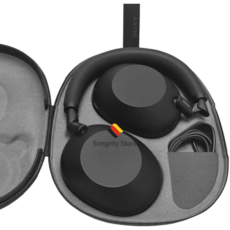Sony WH-1000XM6 vlaggenschip draadloze Bluetooth-hoofdtelefoon met ruisonderdrukking, kenmerkend hi-res geluid, ultiem comfort, opvouwbaar ontwerp, duurzame behuizing, batterij met 30 uur
