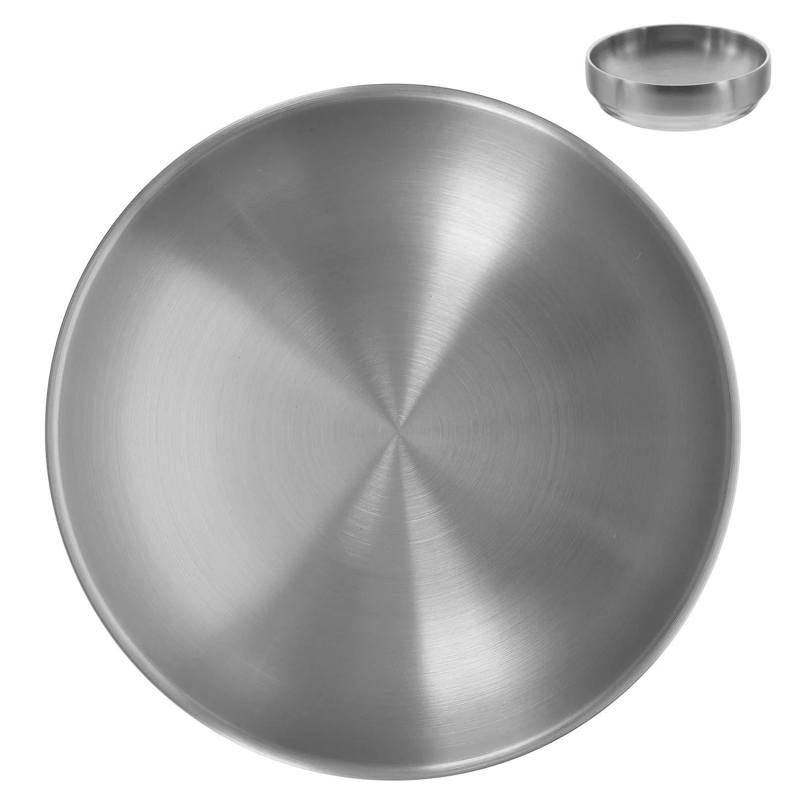 

Cold Noodle Bowl Stainless Steel Fruit Salad Serving Bowl Kitchen Home Bar Restaurant Food Supplies