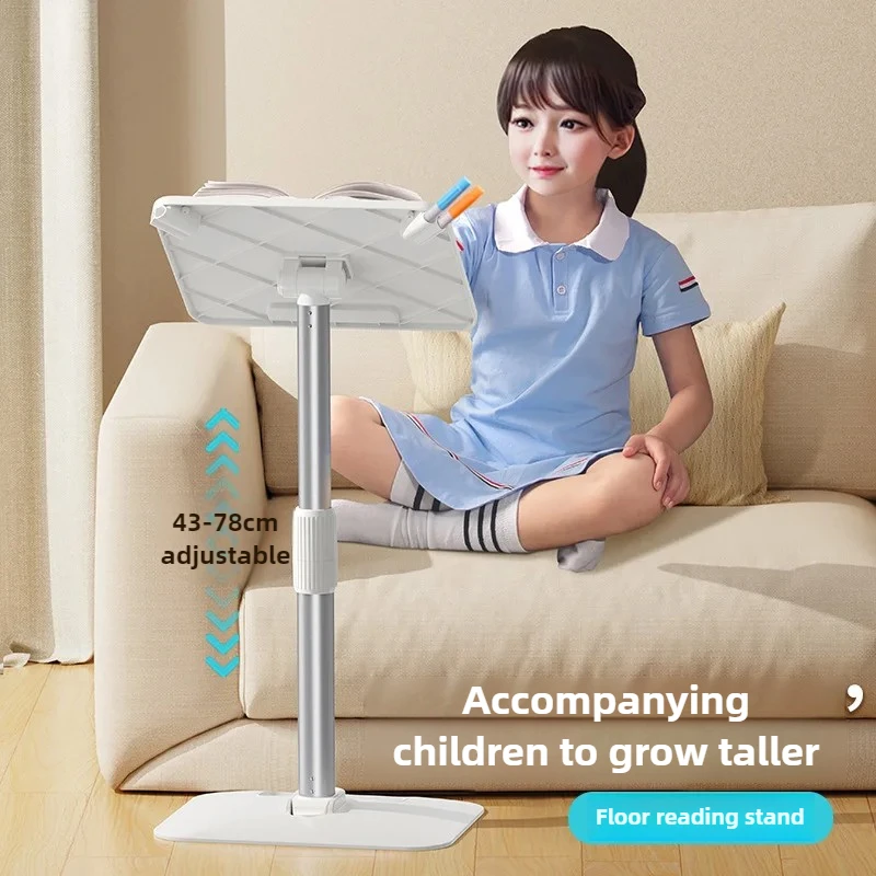 حامل قراءة أرضي من Oatsbasf، حامل لوحي قابل للتعديل وقابل للطي، رف رفع للكتب وأجهزة iPad، شاشة أرضية مريحة #3