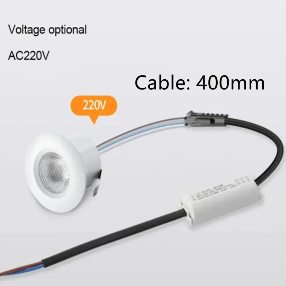 1W 3W Mini LED Spotlight 85V-265V 12V 25mm Cutout Recessed Downlight Ceiling Lamp Showcase Display Indoor Lighting