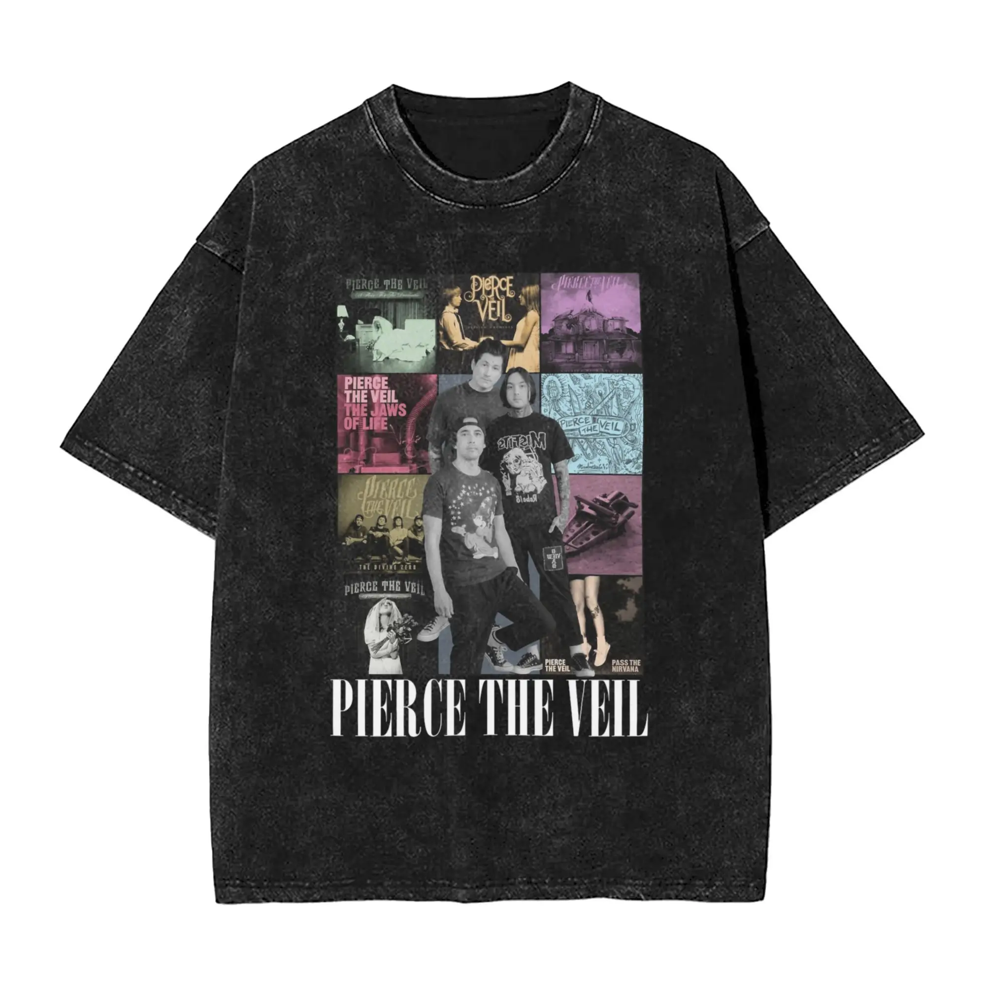 

Летняя стираная рубашка Pierce The Veil Band, футболка большого размера, мужские и женские футболки