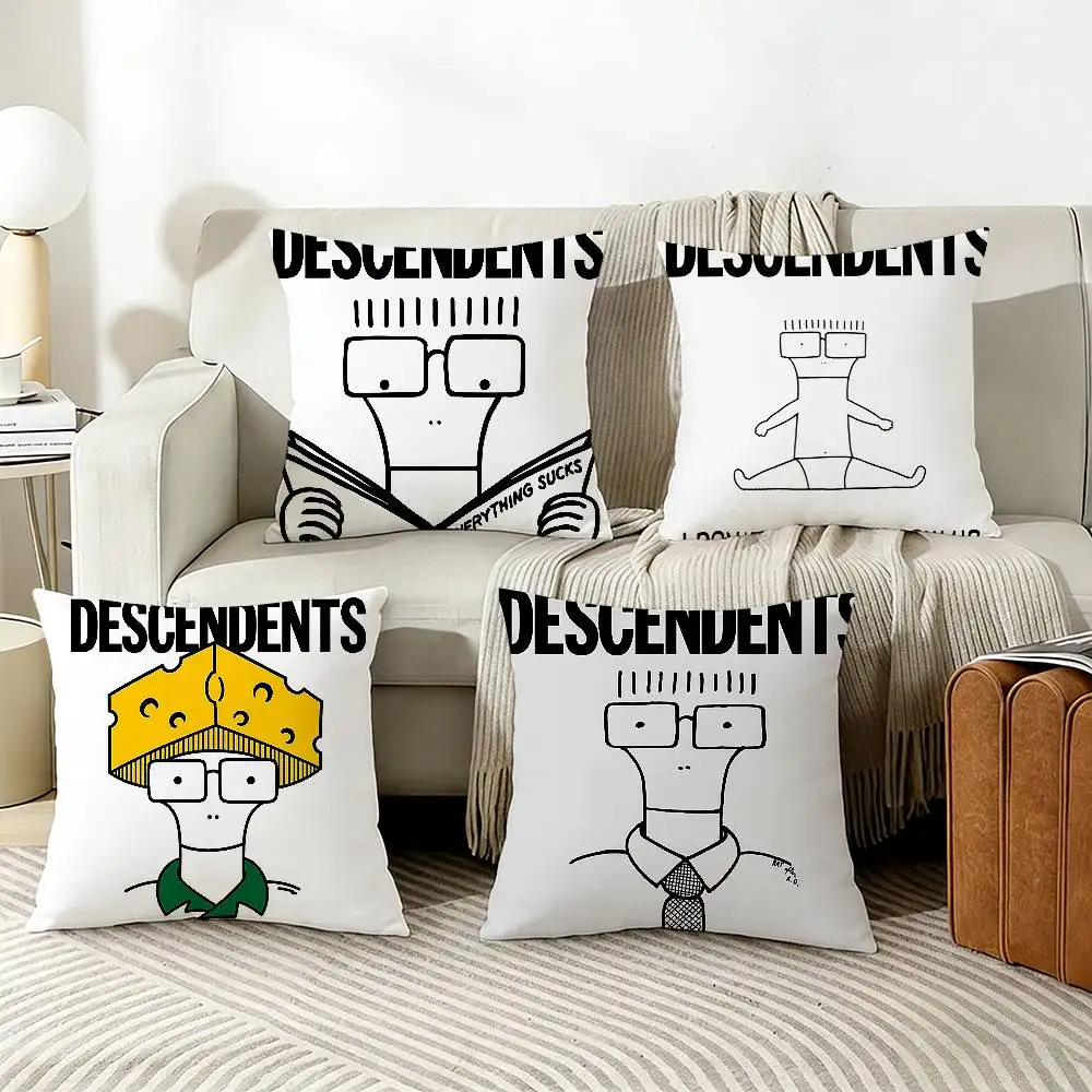 

D-Descendants M-Milo G-Go To C-College Pillow Case Living Room Sofa Cushion Cover Suitable For Home Bedroom Room Decoration