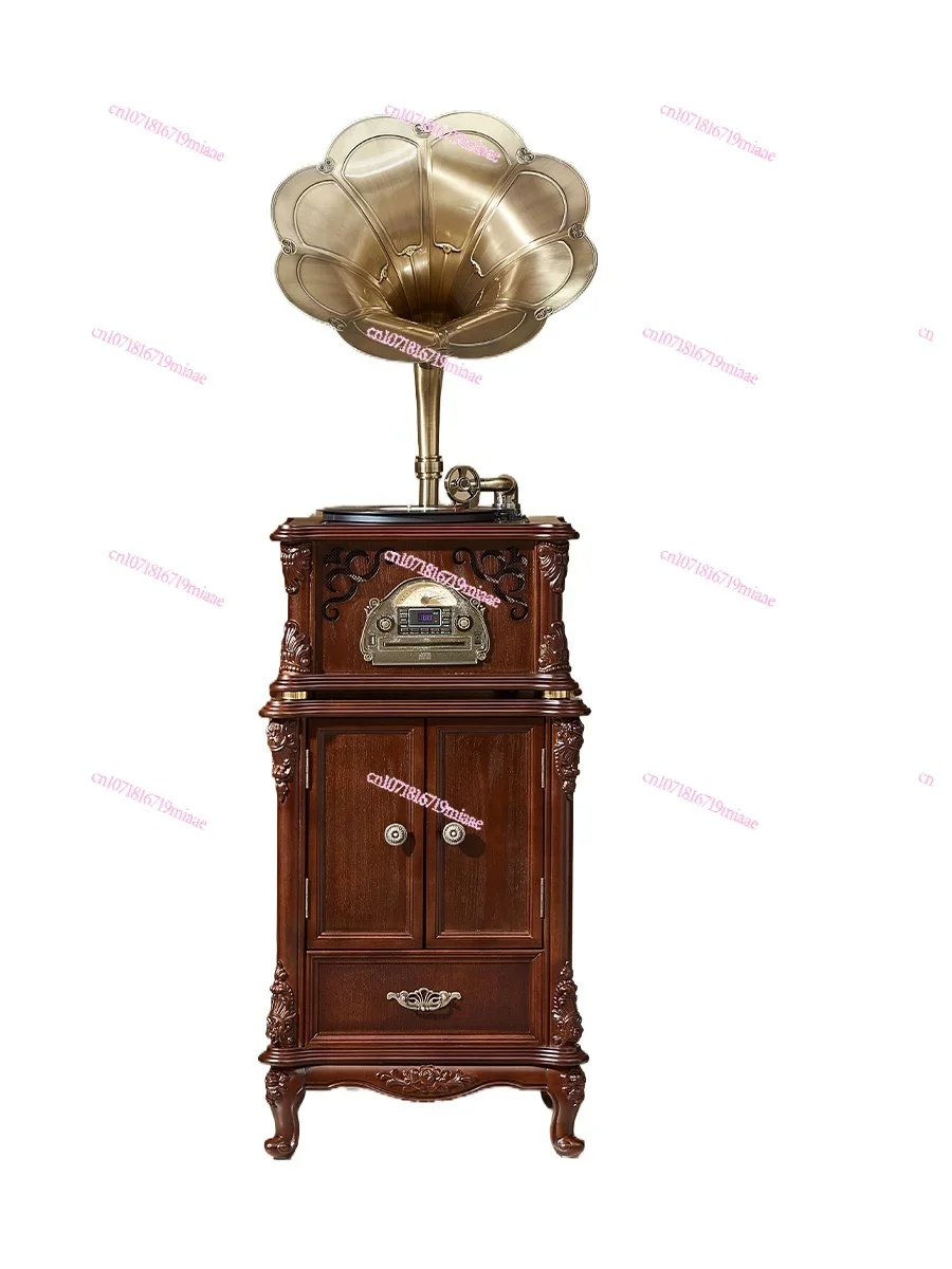 Phonograph Retro European Style Living Room Speaker Vintage Talking Machine Audio CD Vinyl Integrated Jukebox